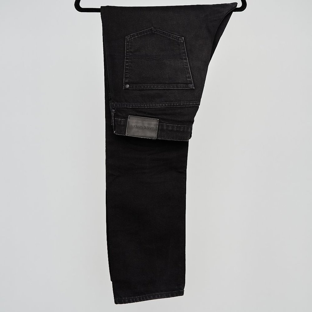JACK WILLS THE KIRKHAM SLIM JEANS BLACK 34X32